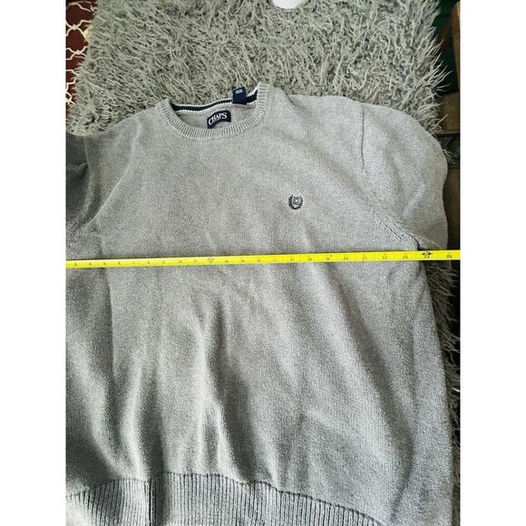 Chaps Ralph Lauren 631K00 Mens Size XL 100% Cotton Winter Grey Crewneck Sweater - Picture 9 of 15